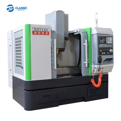 Perfil de alumínio vertical do centro de máquina XH7126 do CNC da máquina de trituração do CNC do controlador de Fanuc